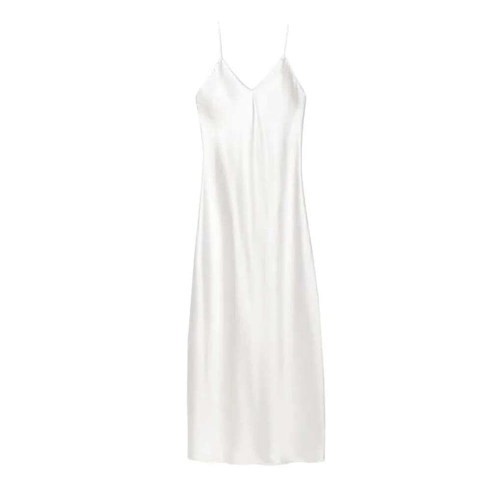 Satin Slip Midi Dress