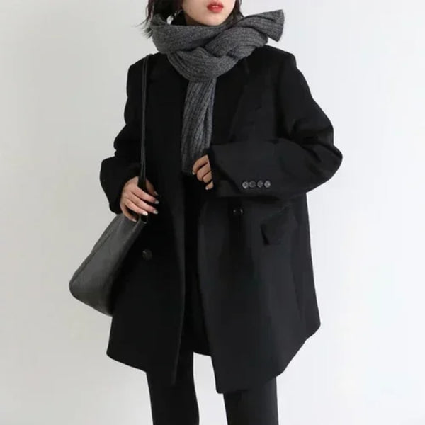 Wool Blend Long Coat