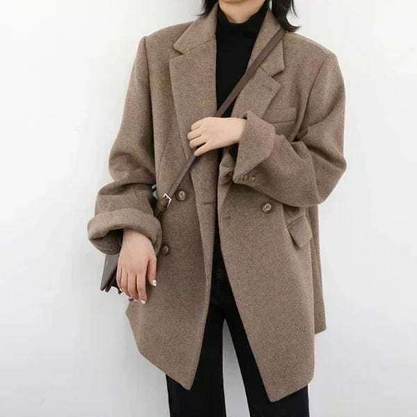 Wool Blend Long Coat