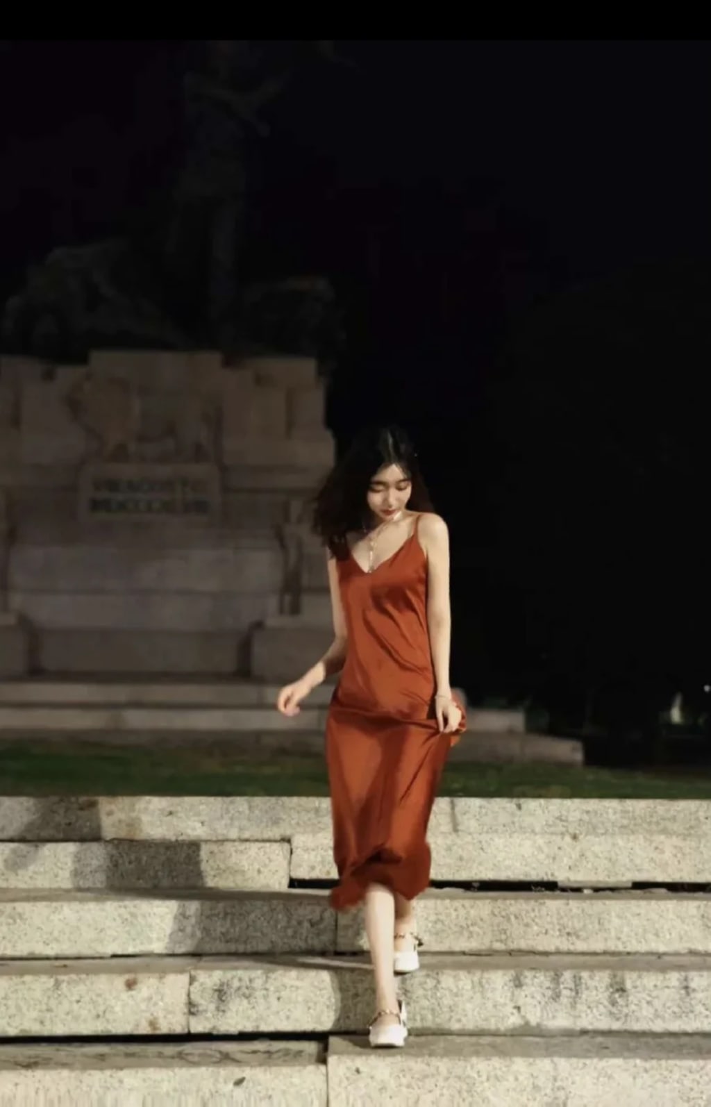 Satin Slip Midi Dress