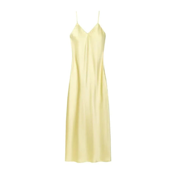 Satin Slip Midi Dress