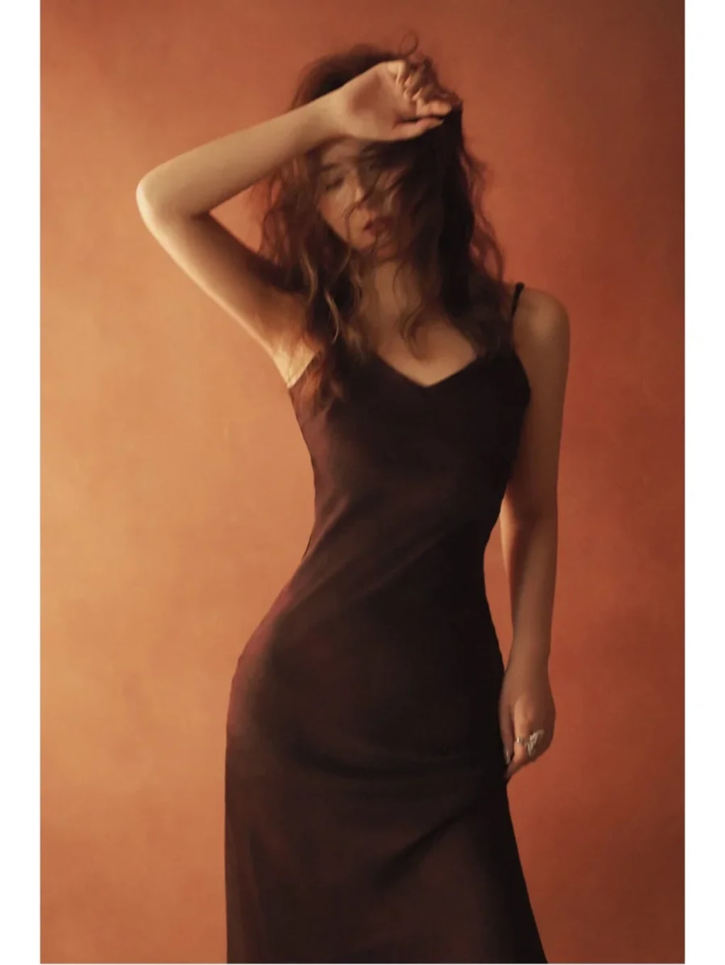 Satin Slip Midi Dress